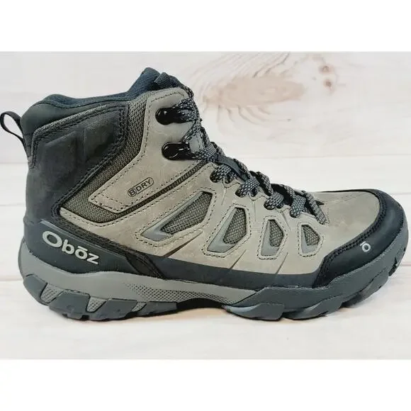 Oboz Sawtooth X Mid B-Dry Waterproof Men's Hiking Boots Size 7.5 Charcoal NEW - Picture 11 of 16